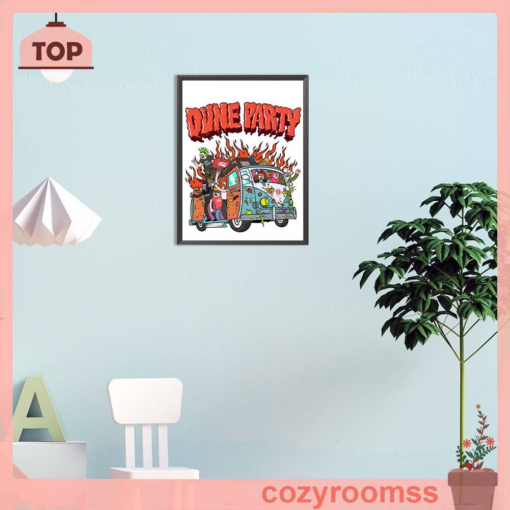 Tranh Đính Đá Kim Cương Toàn Bộ 5D DIY Hình Vẽ Xe Hơi