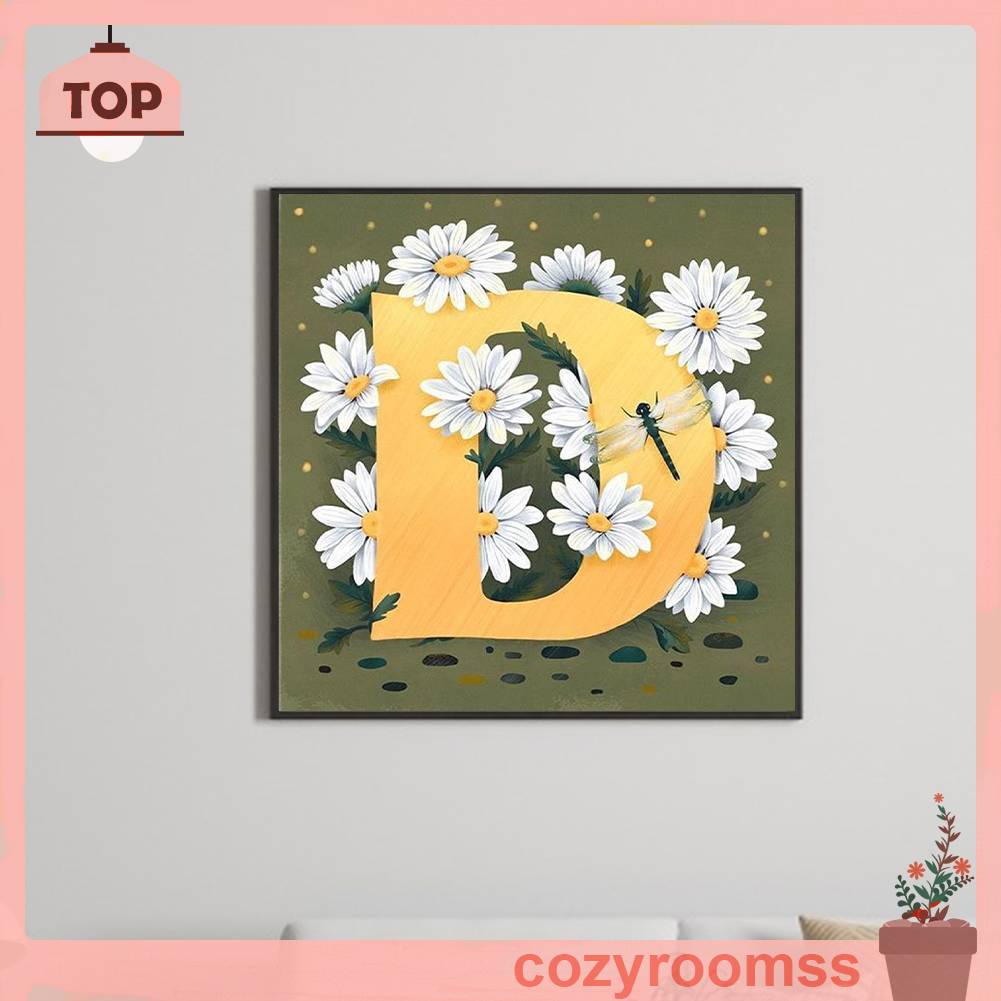 Tranh Đính Đá Kim Cương Toàn Bộ 5D DIY Hình Vẽ Hoa Và Chữ Trang Trí Nhà Cửa