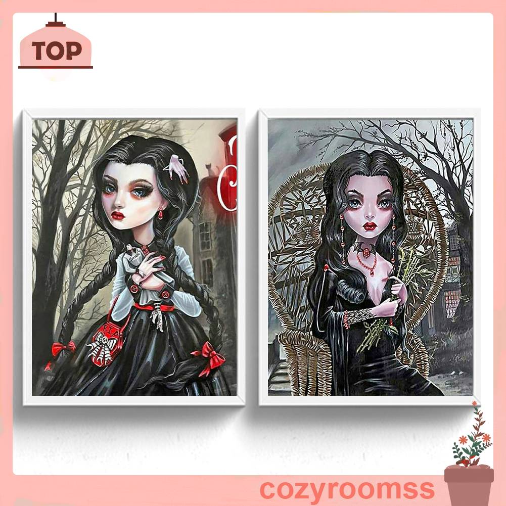 Tranh Đính Đá Kim Cương Toàn Bộ 5D DIY Hình Vẽ Cô Gái Trang Trí Nhà Cửa