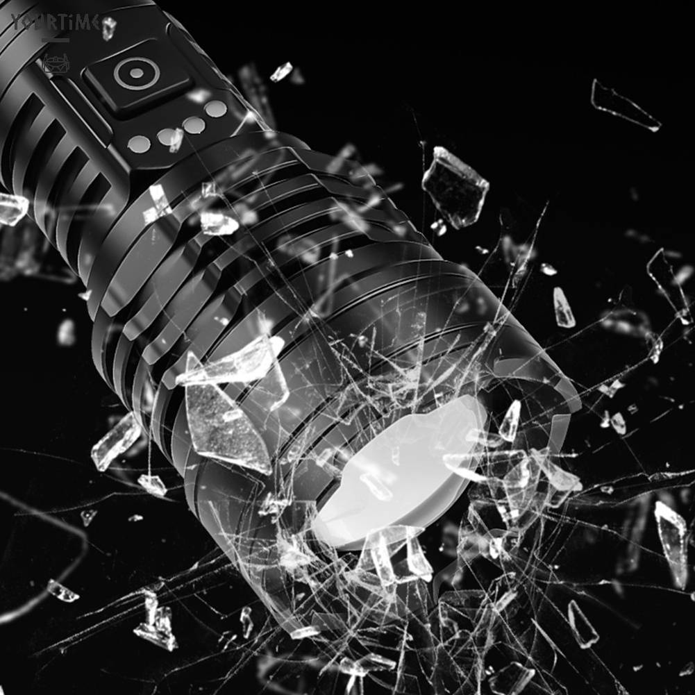 Đèn Pin Cầm Tay 2500LM Sạc Được Loại C Dùng Khi Đi Cắm Trại