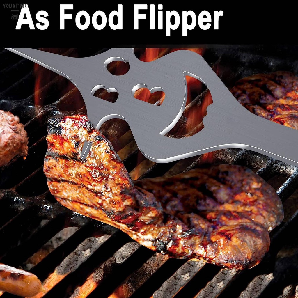 Nĩa Nướng Thịt BBQ Bằng Thép Không Gỉ 6 Trong 1