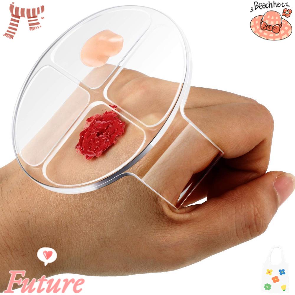 FUTURE Bộ Bảng Màu Acrylic Dạng Thìa Dùng Trang Điểm Nền Tiện Dụng