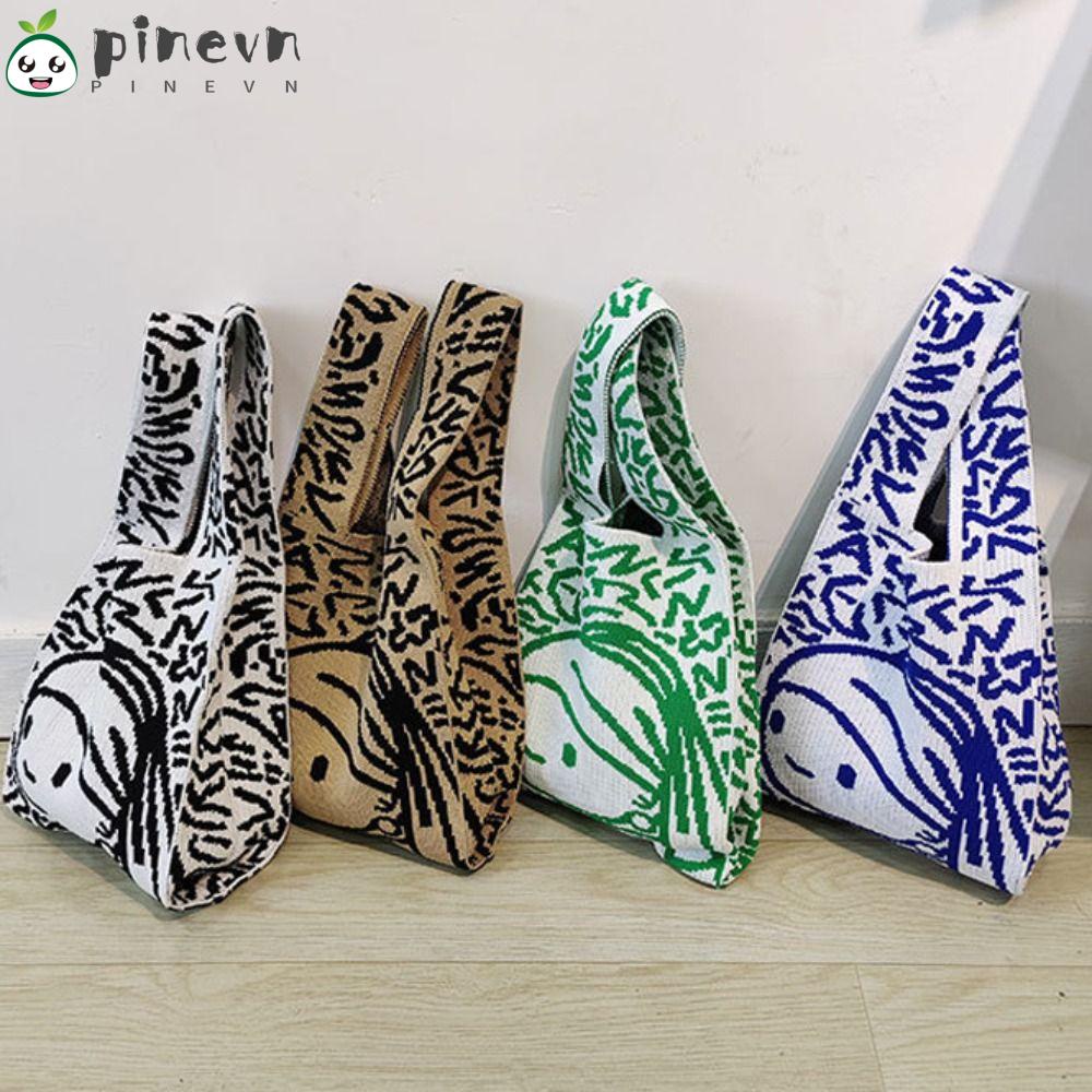 PINEVN Túi Tote Đan Có Thể Tái Sử Dụng Mới