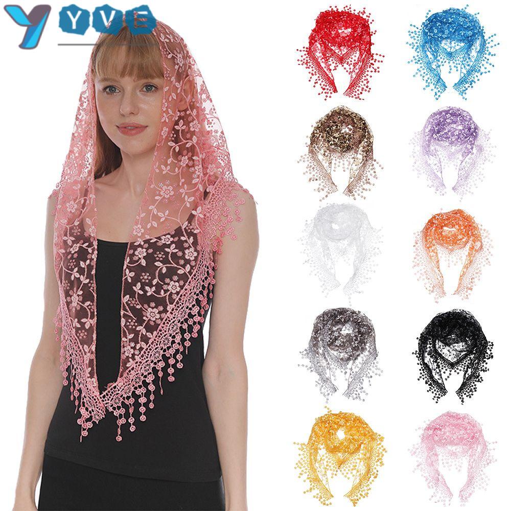 YVE Khăn Choàng Cổ Ren Mềm Mại Ốp