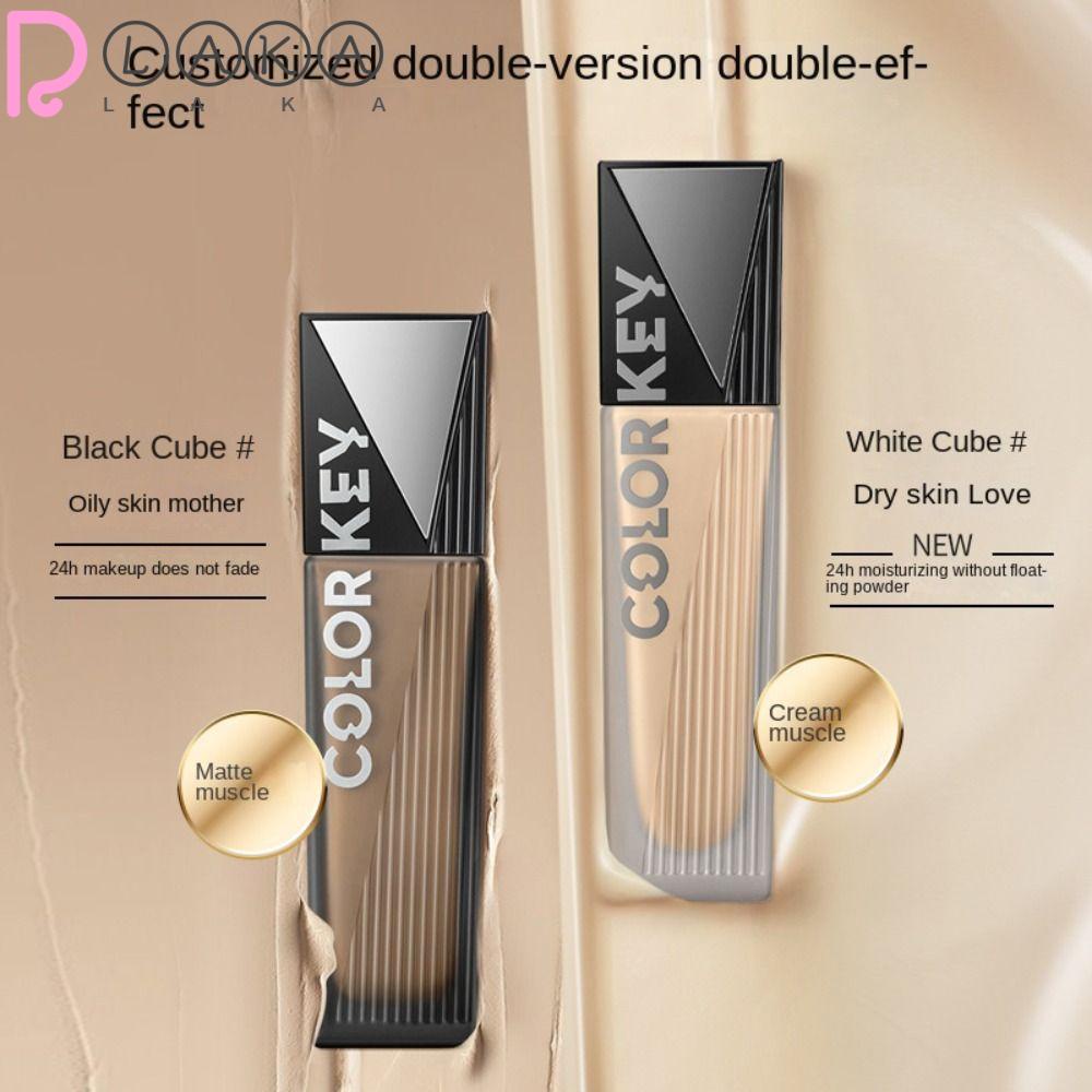 Kem Nền Dạng Lỏng LAKAMIER Che Phủ Khuyết Điểm Làm Sáng Da Lâu Trôi Màu Trắng Và Đen