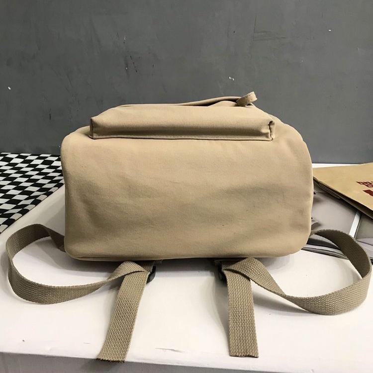 Ba Lô Canvas Nhiều Túi Phong Cách Retro Thời Trang 2023 Dành Cho Nữ