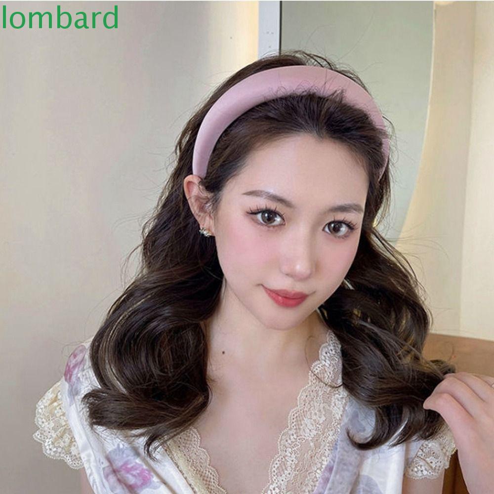 LOMBARD Băng Đô Cài Tóc Rửa Mặt Thiết Kế Đơn Giản Dễ Thương Cho Nữ