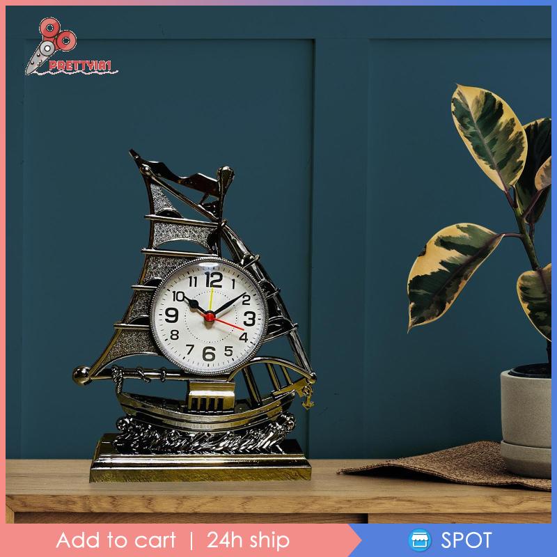 [Prettyia1] Đồng Hồ Báo Thức Chạy Bằng Pin Để Bàn Trang Trí Phòng Ngủ / Nhà Bếp