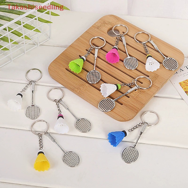 Móc Khóa Hình Quả Cầu Lông Và Dơi Mini Sáng Tạo