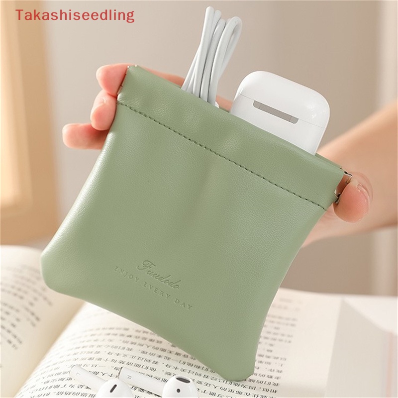 Túi Da Đựng Trang Sức Chìa Khóa / Tiền Xu / Chìa Khóa Tự Động Đóng Kín Tiện Dụng