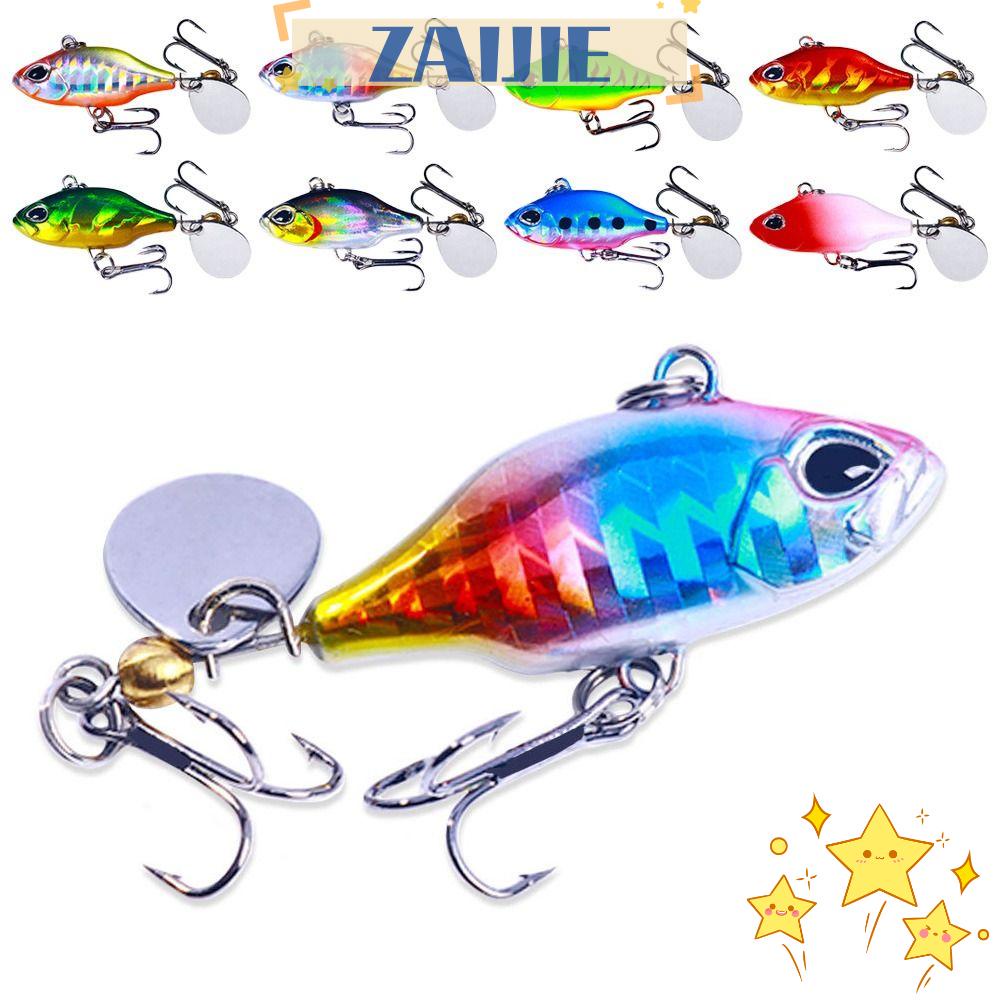 ZAIJIE24 Mồi Câu Cá Giả Bằng Kim Loại Có Móc