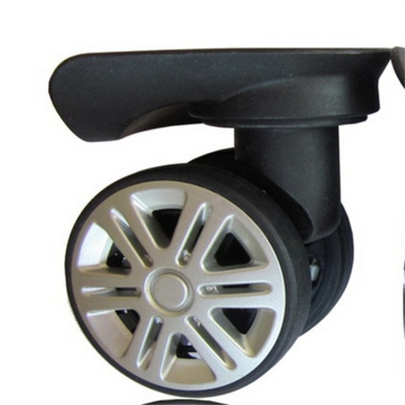 Set 2 Bánh Xe Đẩy Có Thể Xoay 360 Độ Thay Thế Cho Vali Hành Lý