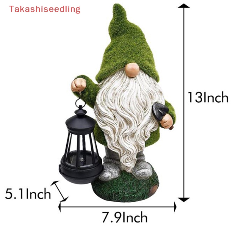 Mô Hình Chú Lùn Mini Bằng Nhựa Resin Trang Trí Sân Vườn Sử Dụng Năng Lượng Mặt Trời