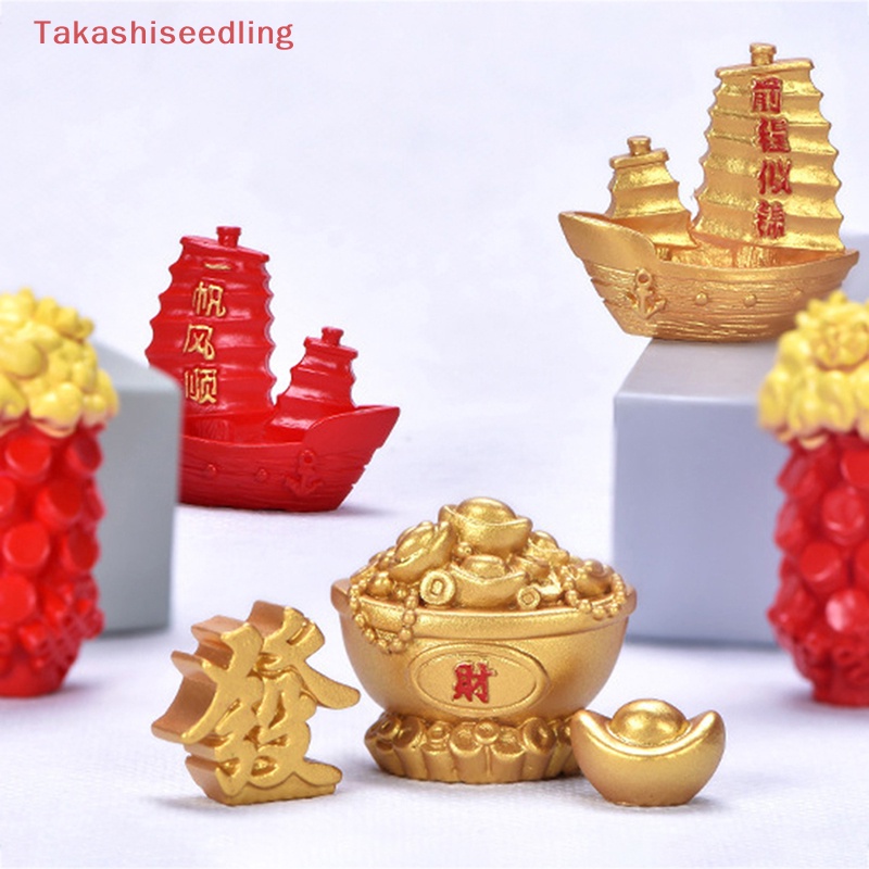 (Takashiseedling) Cây Phong Thủy Để Bàn Trang Trí Xe Hơi Lễ Hội May Mắn