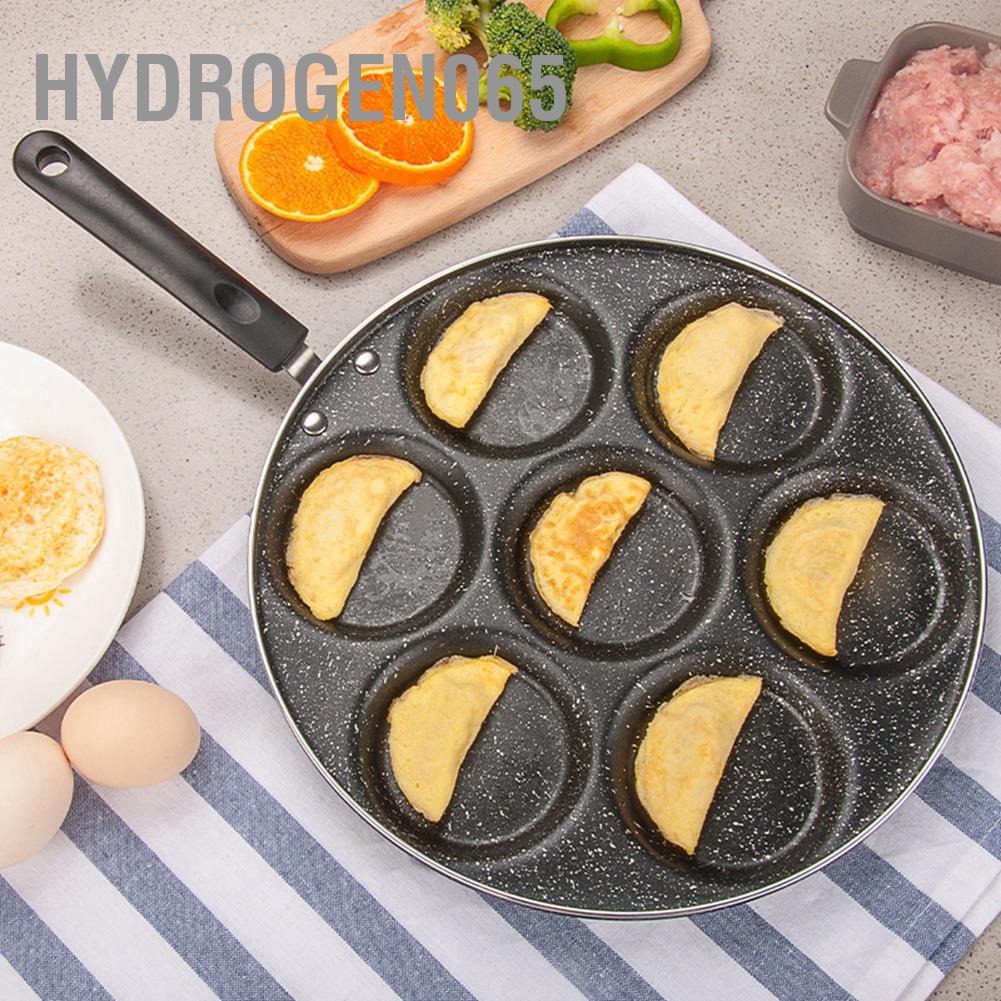 Hydrogen065 Chảo 7 Lỗ Chống Dính Trứng Chiên Nấu Burger Khuôn Gia Dụng Nhà Bếp Cụ Ăn