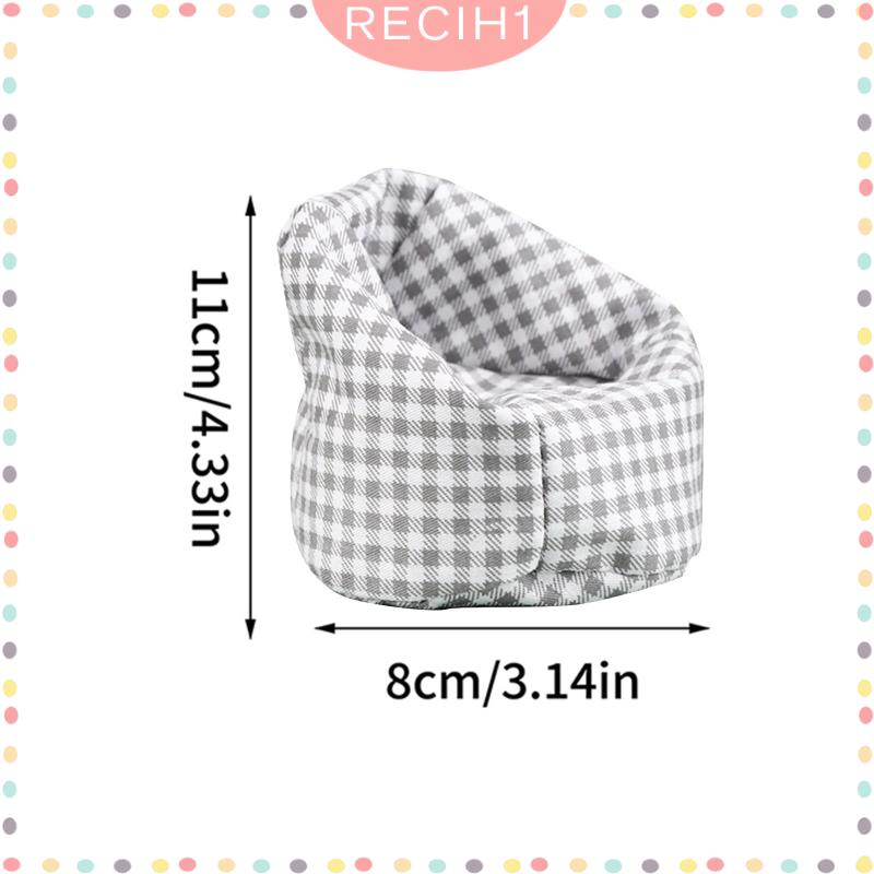 [Recih] Bàn Ghế Sofa Mini Trang Trí Phòng Khách Búp Bê Tỉ Lệ 1: 12