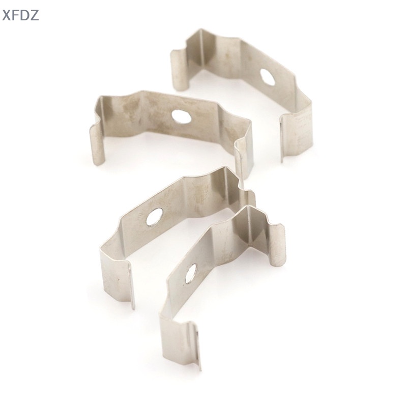 Bộ 4 Giá Đỡ Đèn Ống Huỳnh Quang T8 Màu Bạc Có Kẹp Tiện Dụng