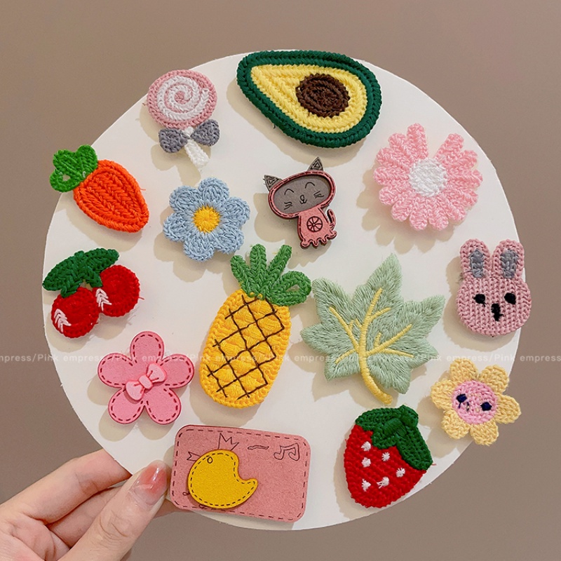 Bộ Kẹp Tóc Mái Và Kẹp Tóc Khóa Dán Thời Trang Dễ Thương Dành Cho Trẻ Em