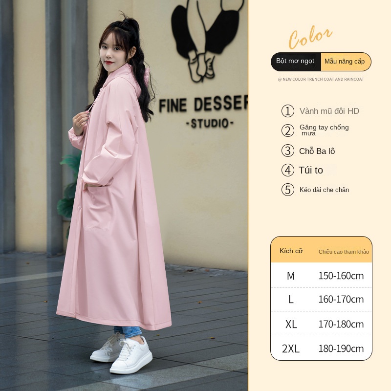 Áo Mưa Mở Rộng Bảo Vệ Toàn Thân Cho Xe Hơi Poncho