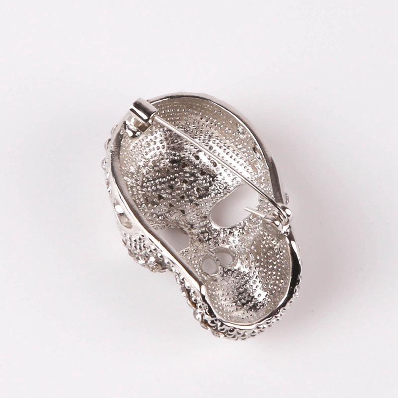 Ghim CàI ÁO HìNh ĐầU Lâu ĐíNh Đá 2 MàU ThờI Trang Cho Nam Nữ