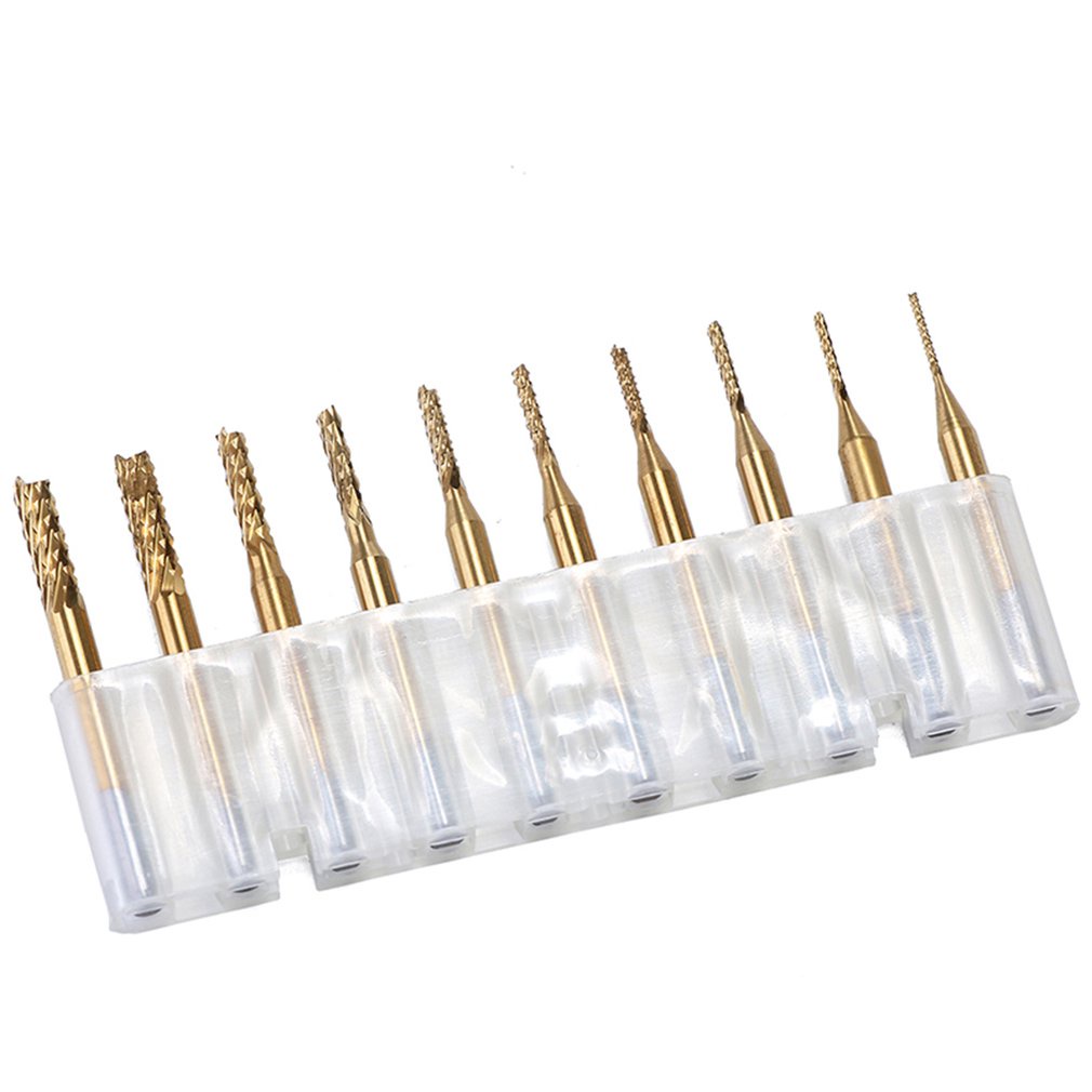 =Christmas=10PCs PCB Corn Cutter CNC Engraving Wood Router Corn Milling Cutter Drill