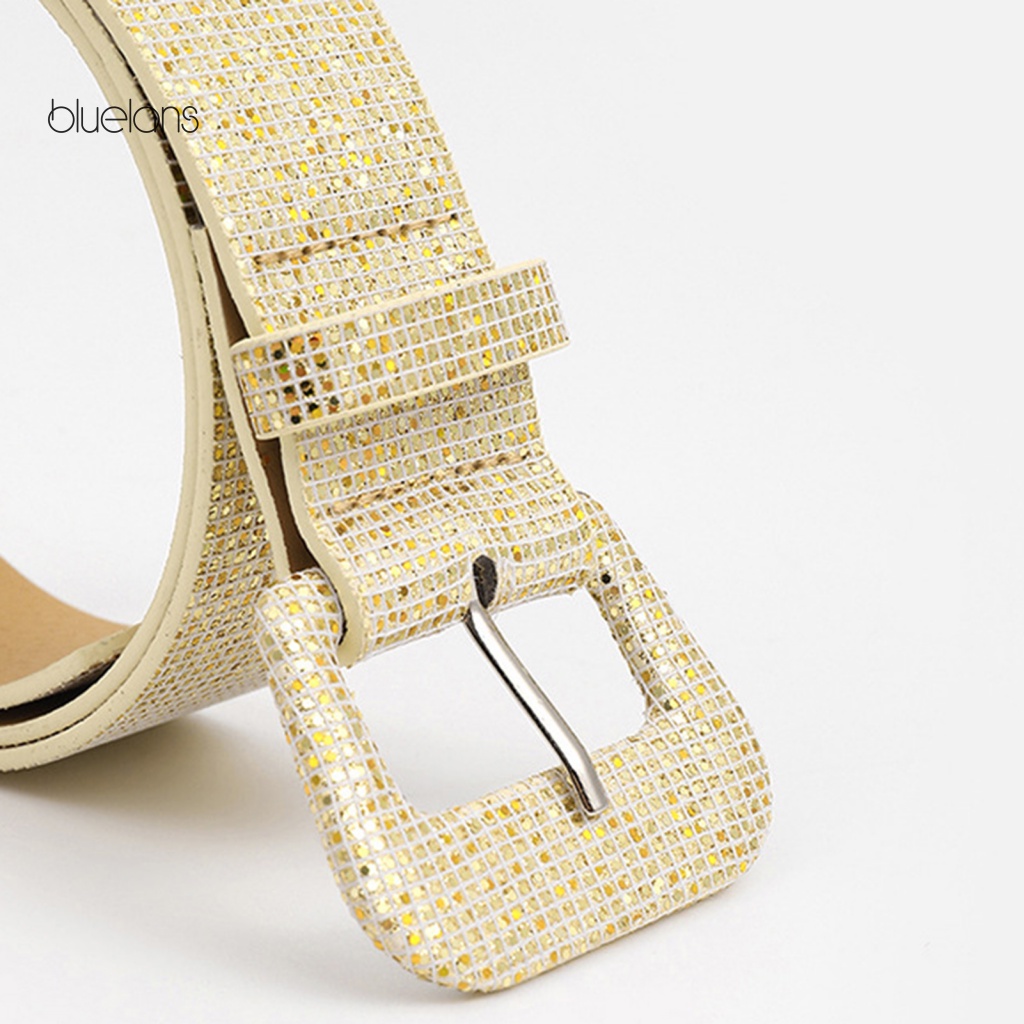 Thắt Lưng Đính Kim Sa Lấp Lánh Thiết Kế Điều Chỉnh Được Phong Cách Vintage Cho Nữ