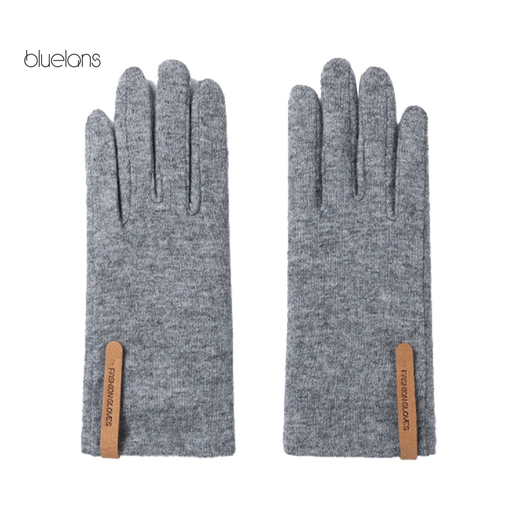 1 Đôi Găng Tay Da Giả Hở Ngón Dùng Được Màn Hình Cảm Ứng