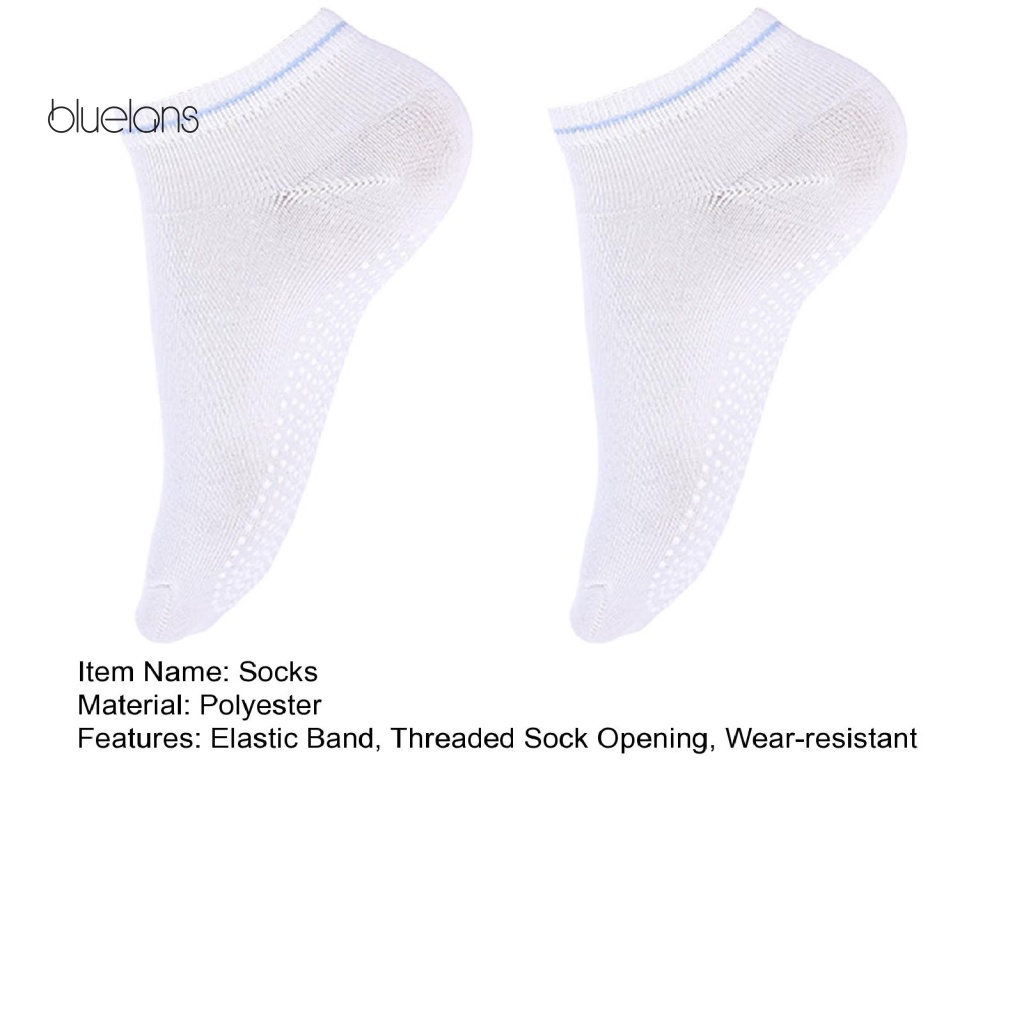 1 Đôi Vớ Thể Thao Bằng Polyester Mỏng Co Giãn Thoáng Khí Chống Trượt