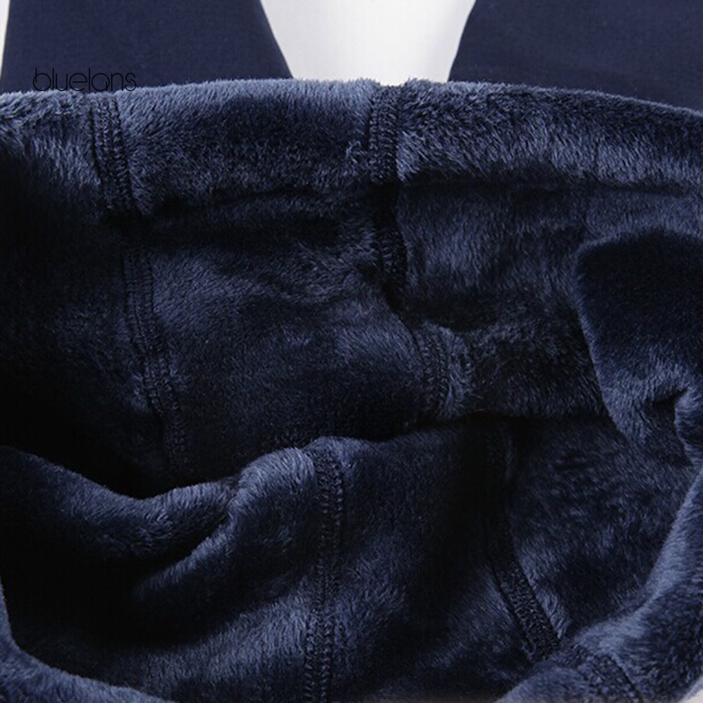 Quần Tất Màu Trơn Giữ Ấm Kiểm Soát Bụng Mùa Đông Cho Nữ