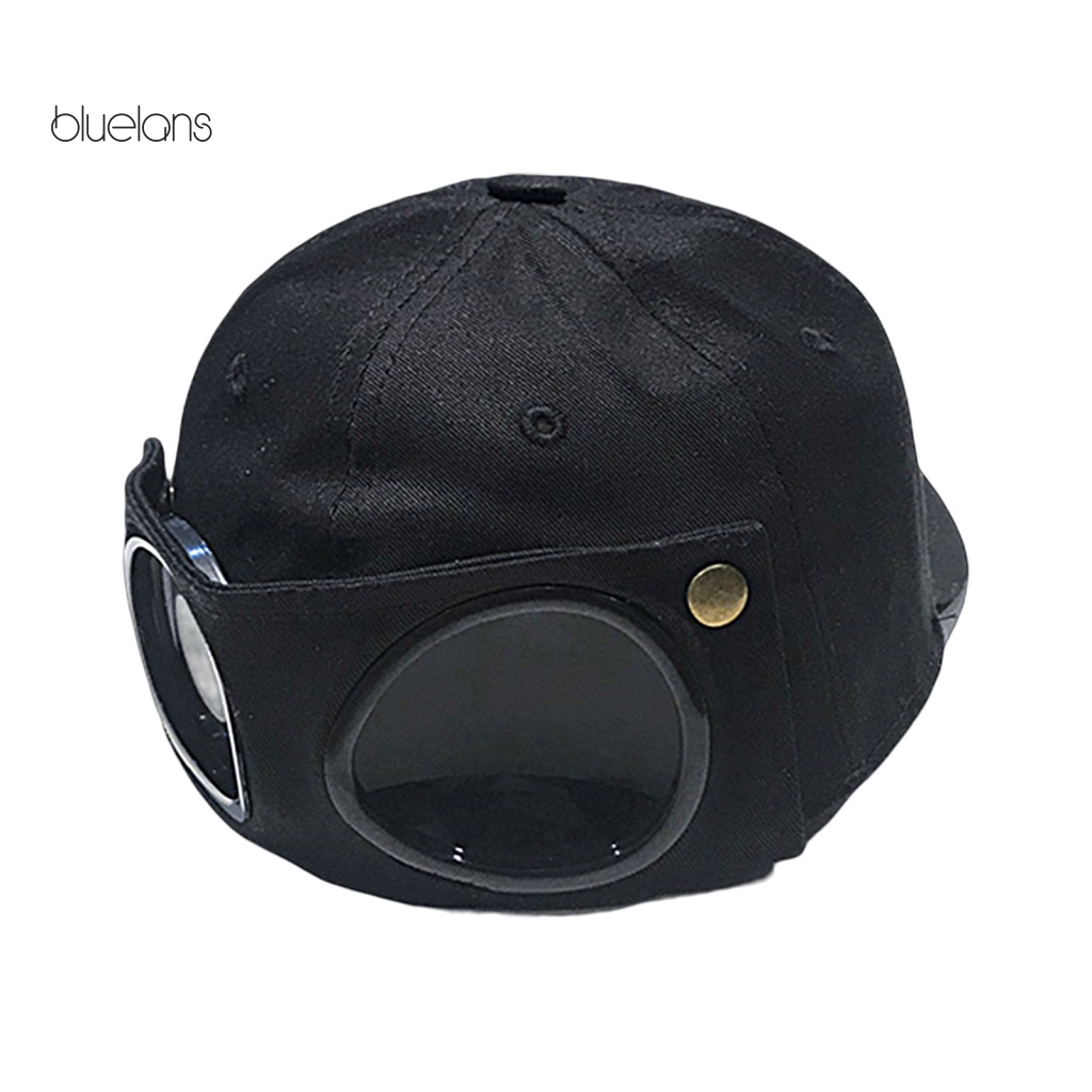 Mũ Lưỡi Trai Có Kính Chống Gió Thoáng Khí Thời Trang Đường Phố