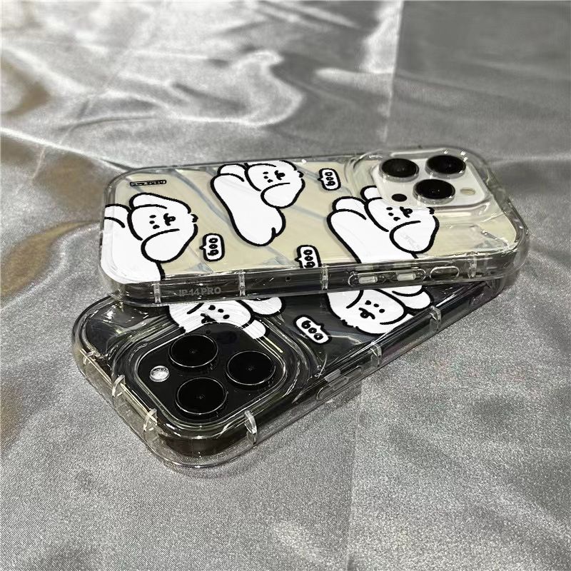 Ốp Điện Thoại Mềm Trong Suốt Họa Tiết Cún Con Dễ Thương Cho Iphone 14Promax 117 1312sins xr 8