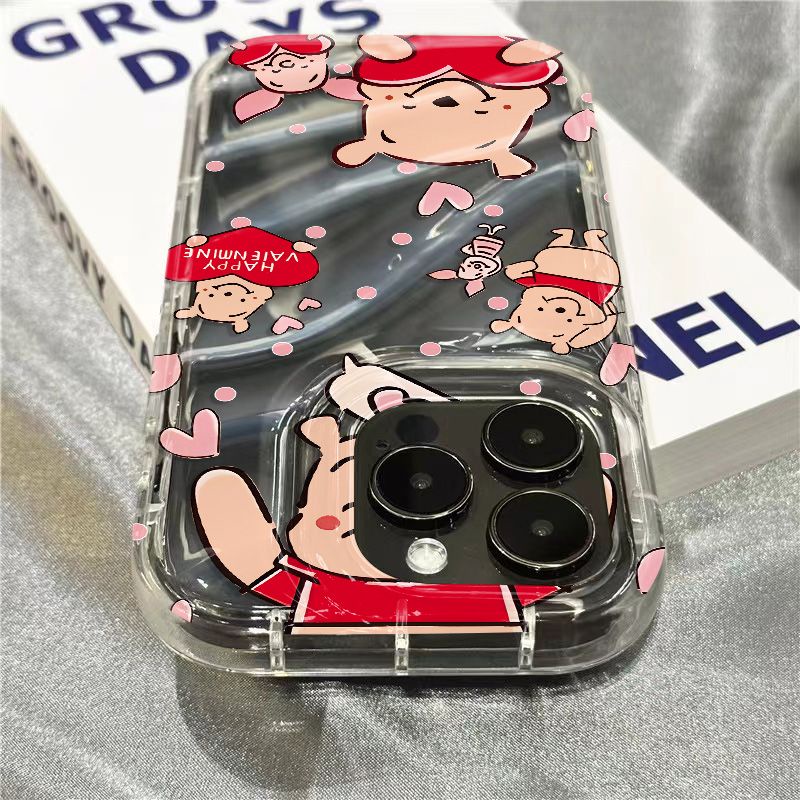 Ốp Điện Thoại Mềm In Hình Gấu Pooh / Pigeto / Pigeto / 7Plus 1312 / 11 Xr8 / iPhone14promax