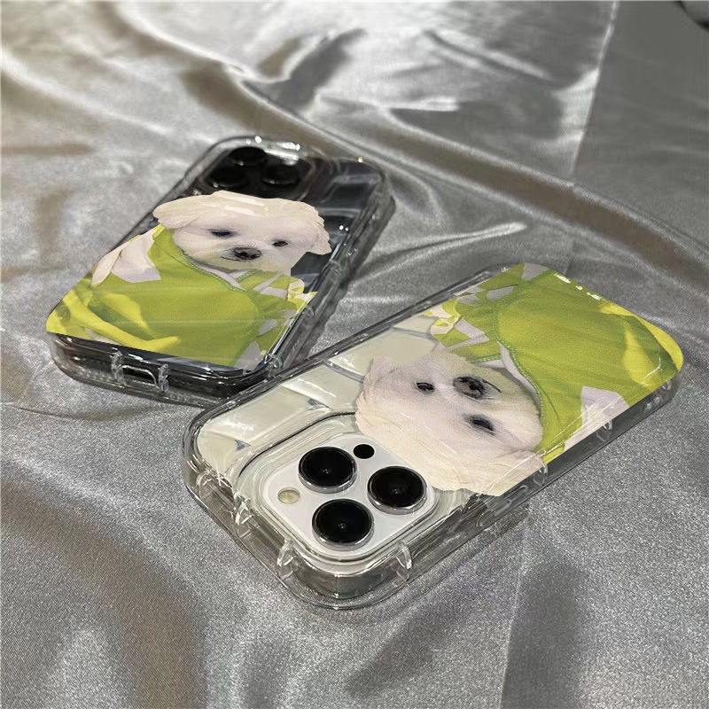 Ốp Điện Thoại Dẻo Trong Suốt Họa Tiết Chú Chó Dễ Thương Cho Iphone14Promax 7 1312 xr / 8iPhone14promax