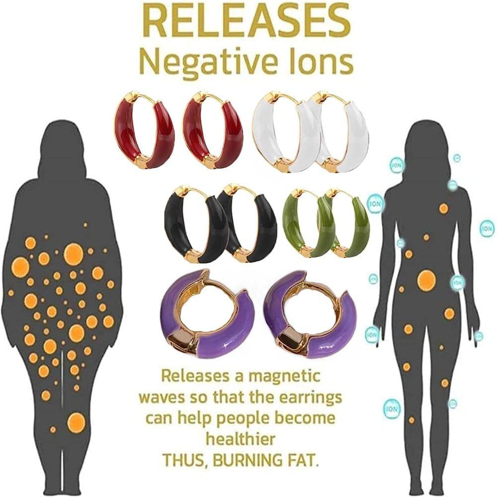 NEXTVN 2 Đôi Khuyên Kẹp Tai Bấm Huyệt Bằng Hợp Kim Thời Trang Cho Nữ