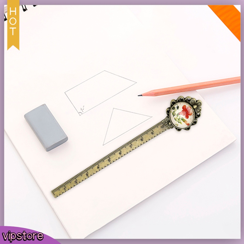 &lt;VIP&gt; Dụng Cụ Đánh Dấu Trang Sách 2 Trong 1 Dài 10cm Hình Hoa / Chim Sáng Tạo