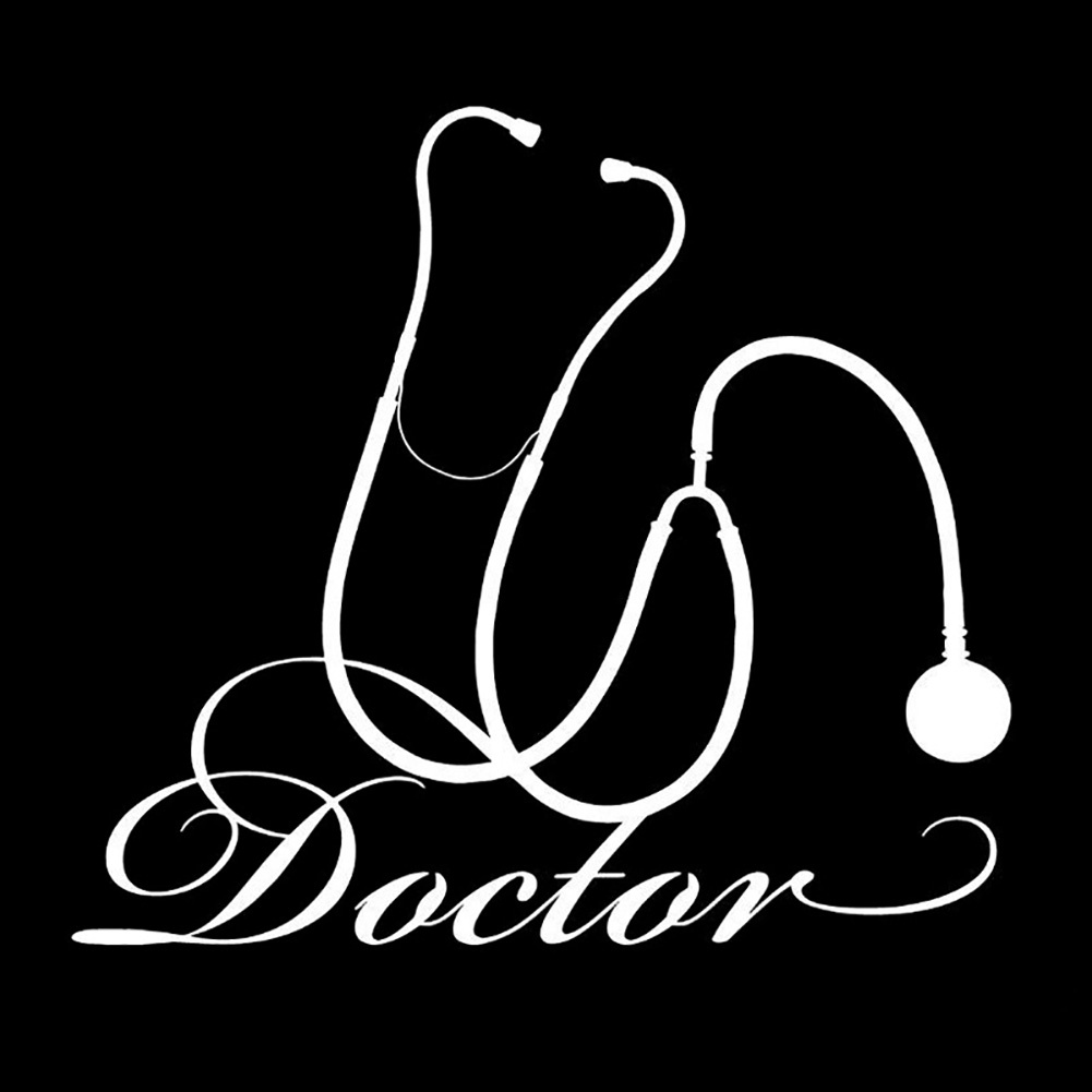 Sticker Phản Quang Dán Trang Trí Thân / Cửa Sổ Xe Hơi Hình Bác Sĩ / Bệnh Viện Y Tế