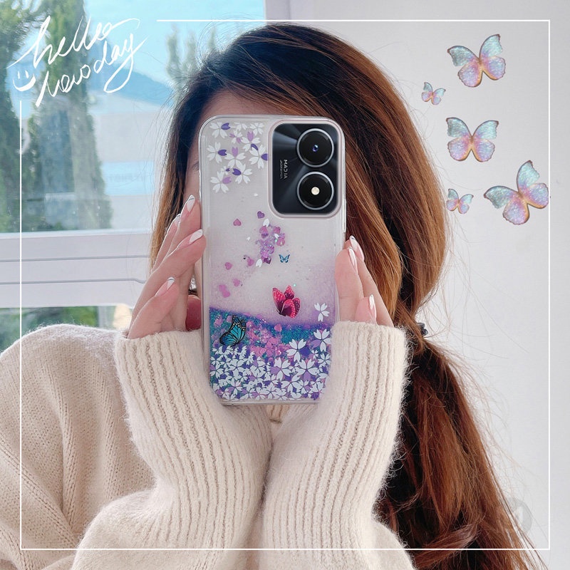 Ốp Điện Thoại Kim Tuyến Nước Cho vivo v27e v25e v23e v20se v21e v11i v19 v20 v23 v25 v21 v11 v15 v17 x50 x60 x70 x80 x90 pro