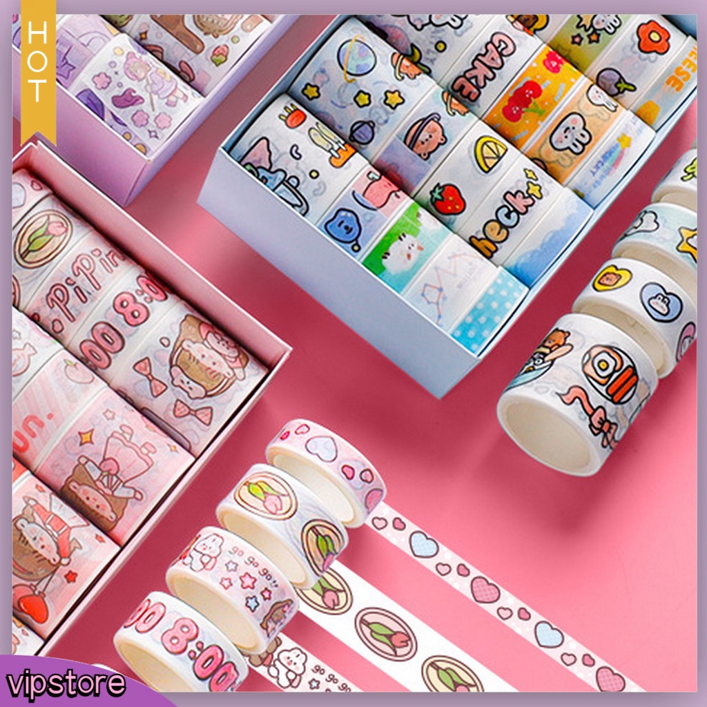 &lt;VIP&gt; Set 20 Cuộn Băng Dính Trang Trí Sổ Tay