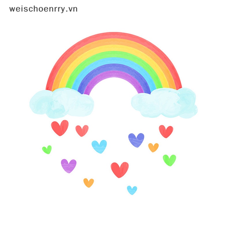 Giấy Dán Tường Dạ Quang Hình Đám Mây Mưa Hoạt Hình Trang Trí Phòng Ngủ Cho Bé