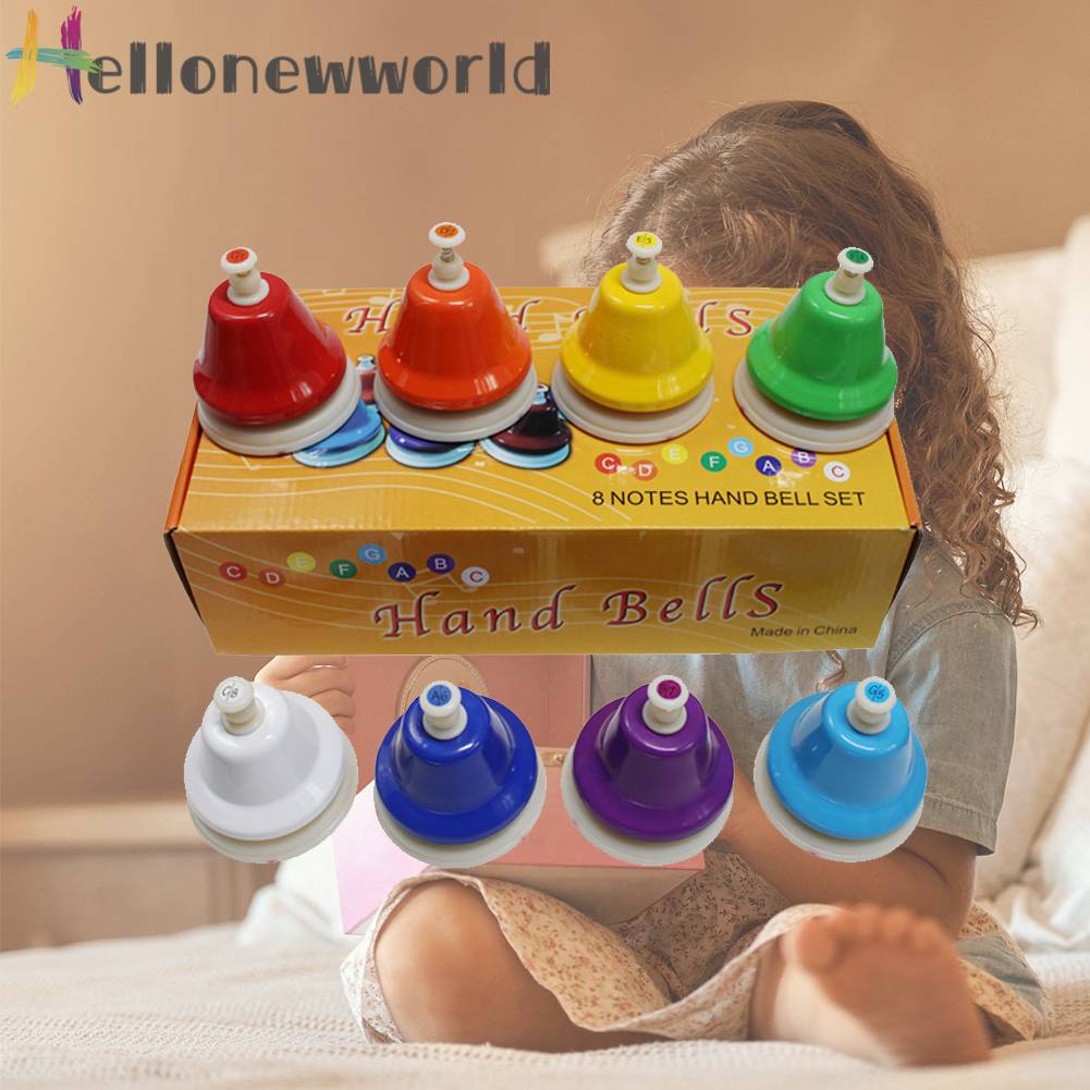 Set 8 Chuông Kim Loại Đồ Chơi Cho Bé
