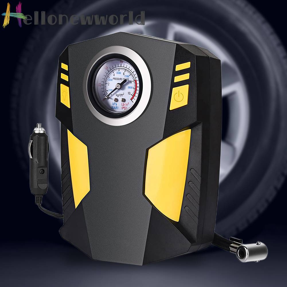 Máy Nén Khí Bơm Hơi Mini 12V Có Màn Hình LCD Hiển Thị