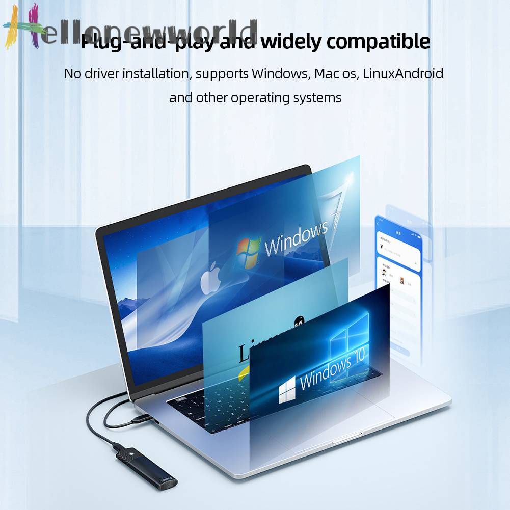 Chìa Khóa Giao Thức Kép M.2 NVMe SATA SSD M / B / (B) Cho 2280 / 2260 / 2242 / 2230 SSD