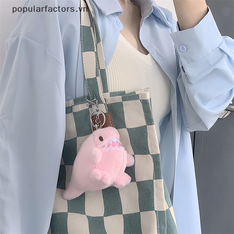 Móc Khóa Hình Khủng Long Nhồi Bông Mềm Mại Đáng Yêu