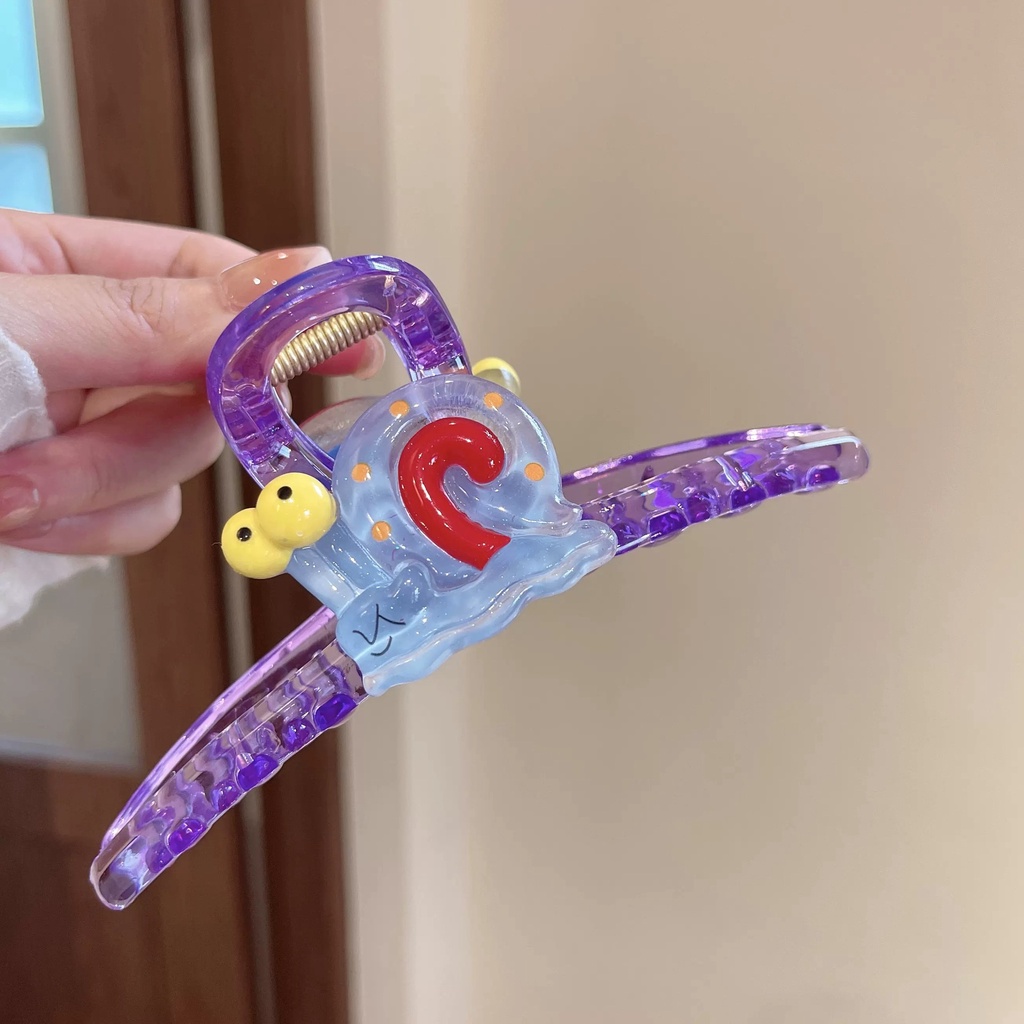 Kẹp Tóc Hoạt Hình SpongeBob Patrick Star Squidward Tentacles Cỡ Lớn Cho Nữ YB3