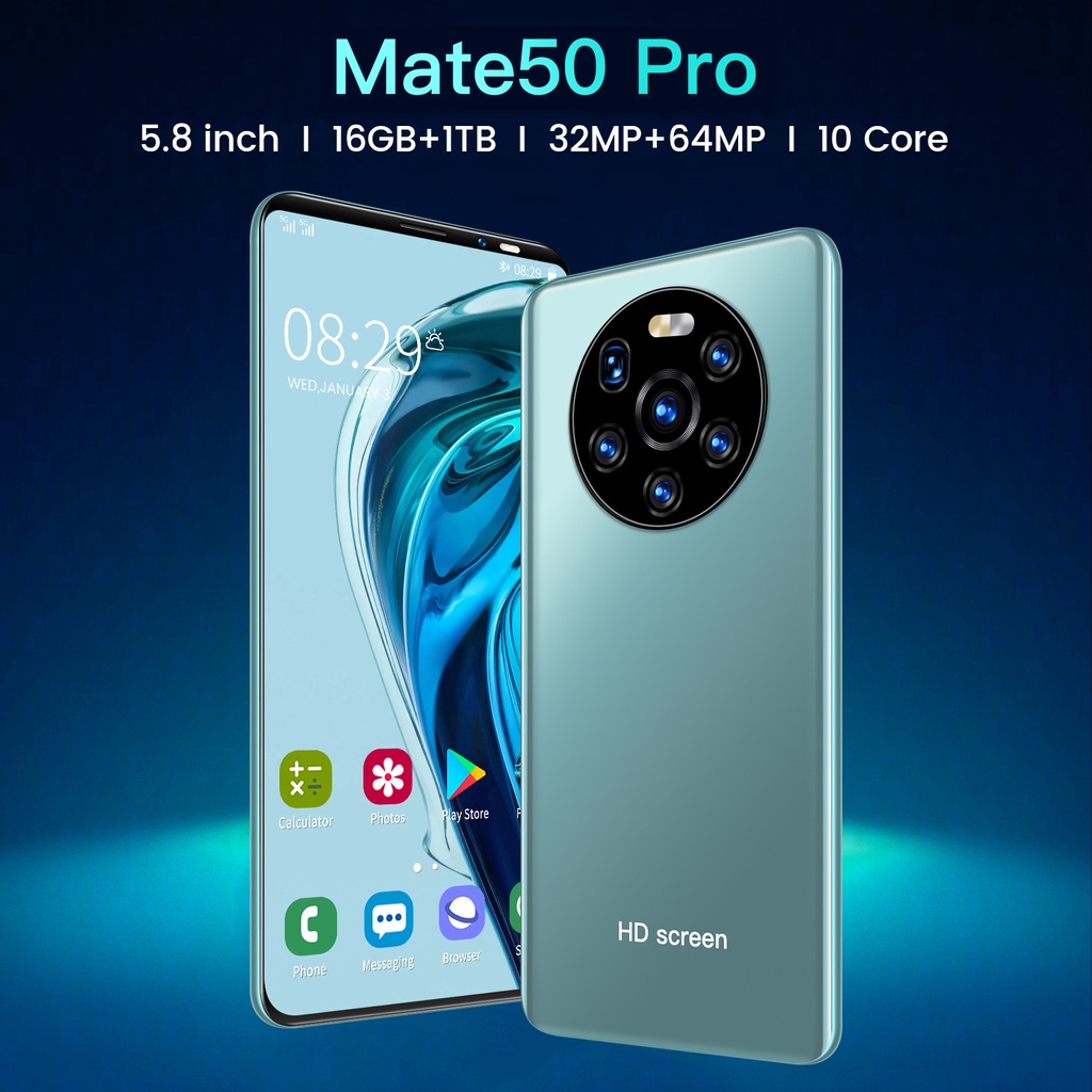 Điện Thoại Thông Minh Phiên Bản Nâng Cấp Trên Nước Ngoài mate50pro 5.8-inch 1.8g android 5g
