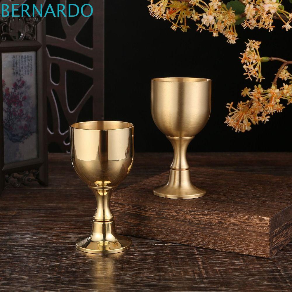 Ly Uống Rượu Vang Bằng Đồng Thau Chống Mòn Chống Rơi Vỡ Phong Cách Retro