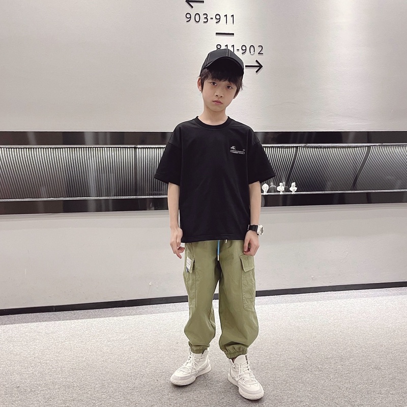 NRVP Mới Áo Thun 100% Cotton Tay Ngắn Dáng Rộng Unisex Cho Các Bé