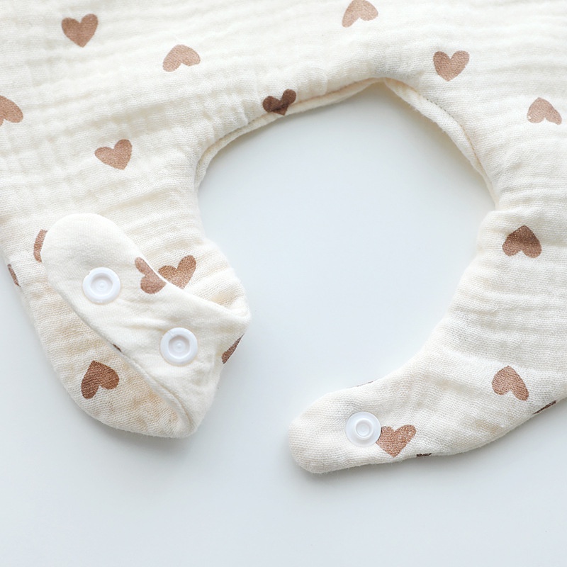 Yếm Tròn Xô Muslin Siêu Mềm, Mịn Cho Bé Từ Sơ Sinh Đến Khi Ăn Dặm