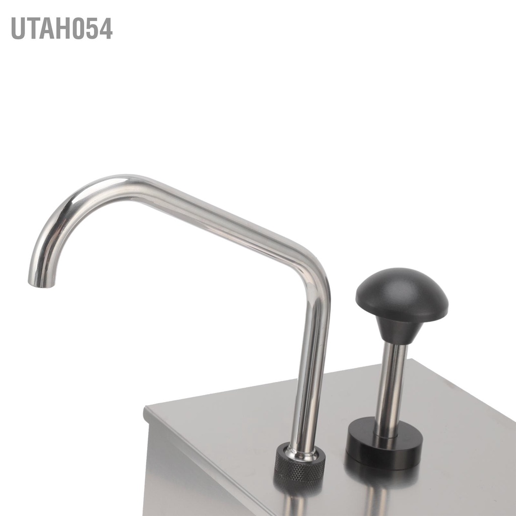 Utah054 Trạm phân phối nước tương 4L Máy bơm gia vị một đầu bằng thép không gỉ ép xi-rô