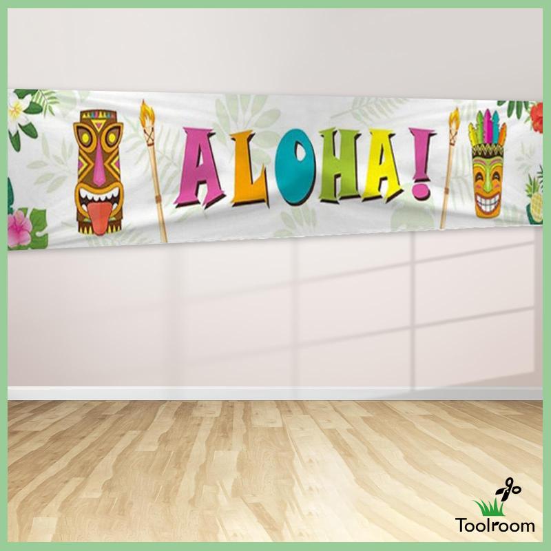 Băng Rôn Chào Mừng Phong Cách Hawaiian Trang Trí Cửa Tiệc Hồ Bơi Mùa Hè